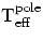 $\rm T_{eff}^{pole}$