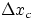 $\Delta x_c$