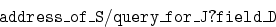 \begin{displaymath}
{\tt address\_ of\_ S / query\_ for\_ J ? field\_ D } \end{displaymath}
