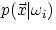 $p(\vec{x}\vert\omega_i)$