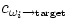 $c_{\omega_i\to\mbox{\tiny target}}$