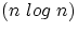 $( n\ log\ n )$