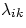 $\lambda_{ik}$