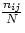 $\frac{n_{ij}}{N}$