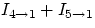 $I_{4\rightarrow1}+I_{5\rightarrow1}$
