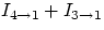 $I_{4\rightarrow1}+I_{3\rightarrow1}$