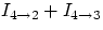 $I_{4\rightarrow2}+I_{4\rightarrow3}$