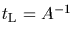 $t_{\rm
L} = A^{-1}$